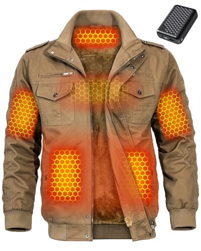 Image of Wulcea Graphene Heated Jacket for Men 12V Fast Charge 18400mAh Large Capacity