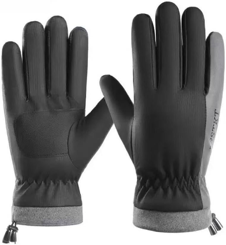 Winter Cycling Gloves, Touchscreen Compatible, Windproof Cold Weather Gloves for Men and Women, Anti-Slip Design