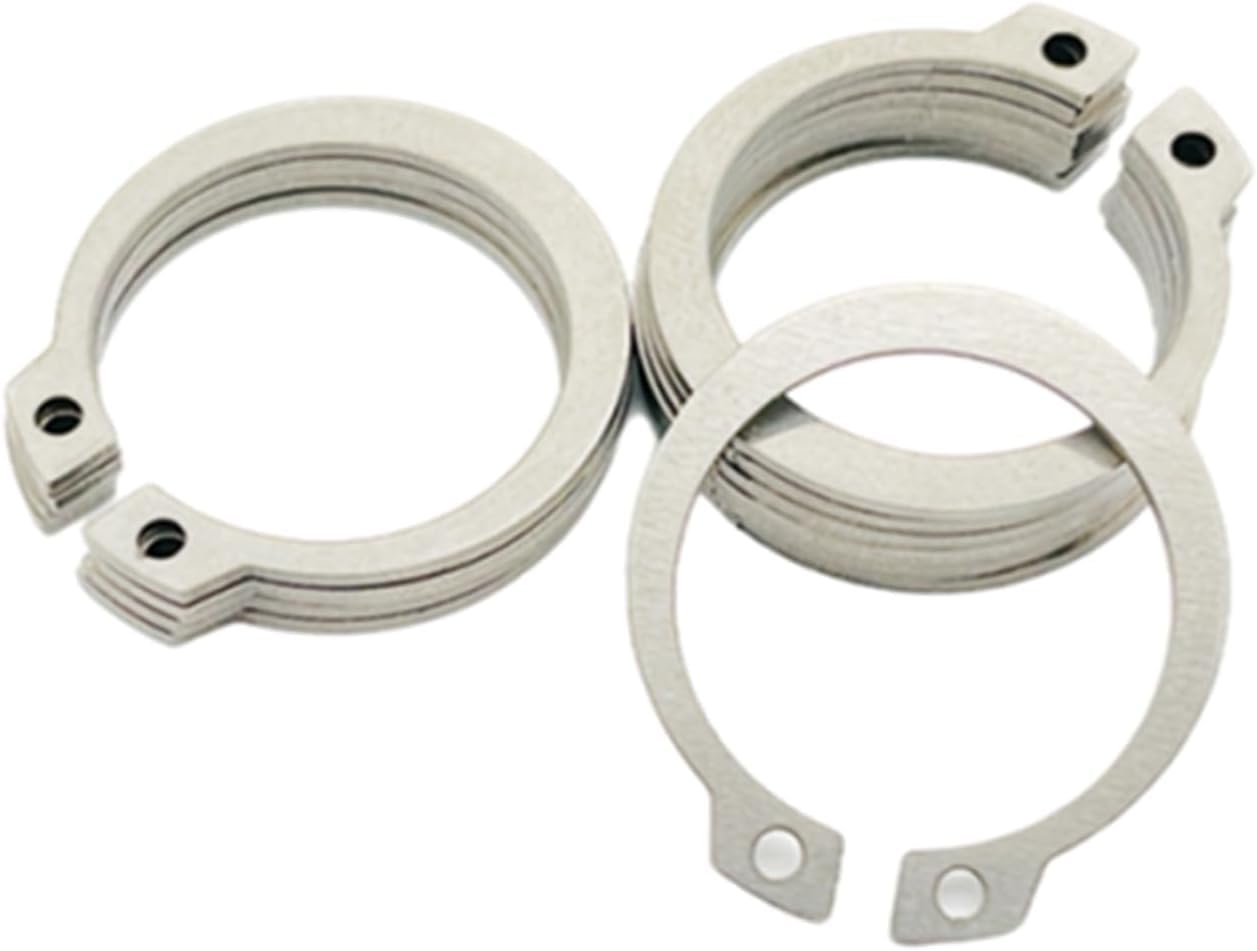 Clip Rings, 50 Pcs External Circlips C-Clip Retaining Snap 304 Stainless Steel(25mm)
