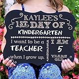 First Day Of School Personalized Chalk Board Sign