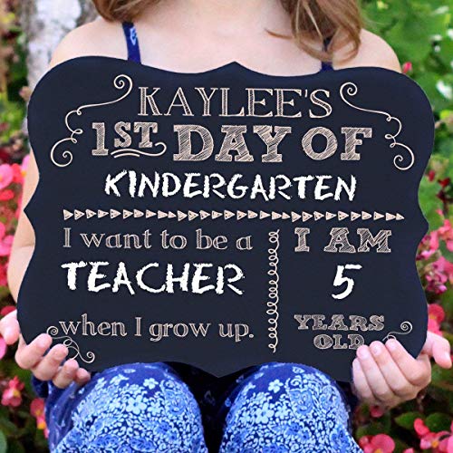 First Day Of School Personalized Chalk Board Sign