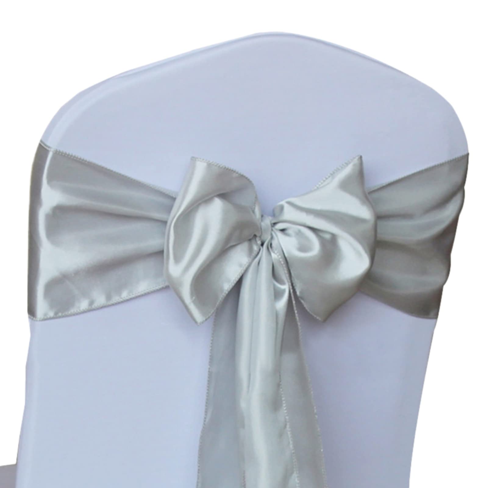 50 Eleganti Coprisedie In Raso Color Terracotta – Fasce Per Sedie Perfette Per Matrimoni, Banchetti, Feste Ed Eventi Speciali - 2