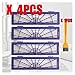 NICERE Recambios de aspiradora 10 piezas de repuesto HEPA filtro de polvo apto para Neato BotVac 70e, 75 80 85 D5 Series Robot Partes (Color: 4 piezas)