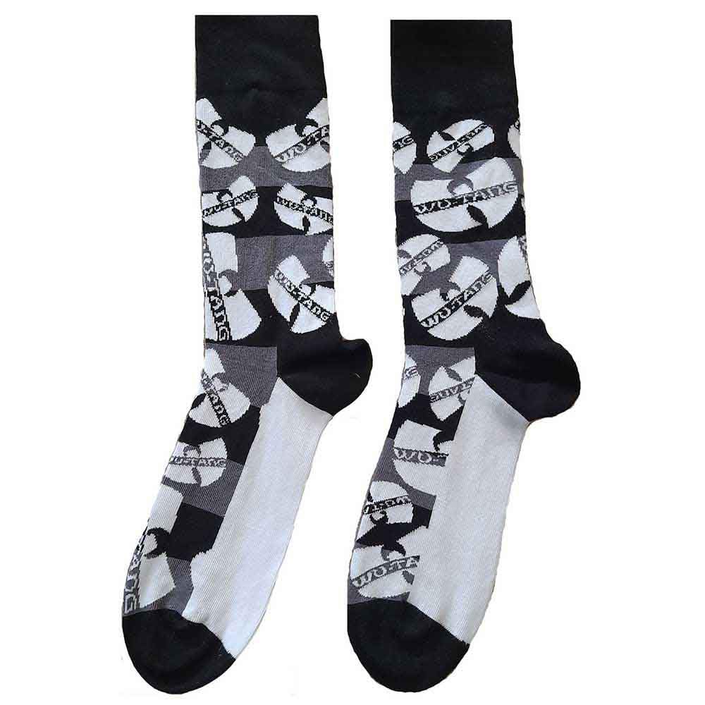 Wu-Tang Clan Logos Monochrome Socks One Size UK 7-11 NEW OFFICIAL