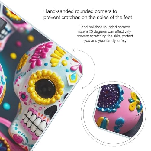 Báscula digital de baño Sugar Skulls en vidrio templado miniatura 4