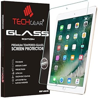 TECHGEAR GLASS Edition for iPad 9.7" (2018/2017, 5th & 6th Generation), iPad Air 1, iPad Air 2 Screen Protector, Genuine Tempered Glass Guard Cover - Apple Pencil Compatible