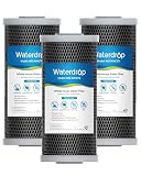 Waterdrop Whole House CTO Carbon Sediment Water Filter Cartridge Replacement for GE® FXHTC, GXWH40L, W10-PR, Culligan® RFC-BBSA,10'X...