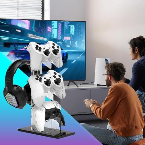Soporte para auriculares vertical de 3 niveles para acabar con el desorden de tus consolas 3