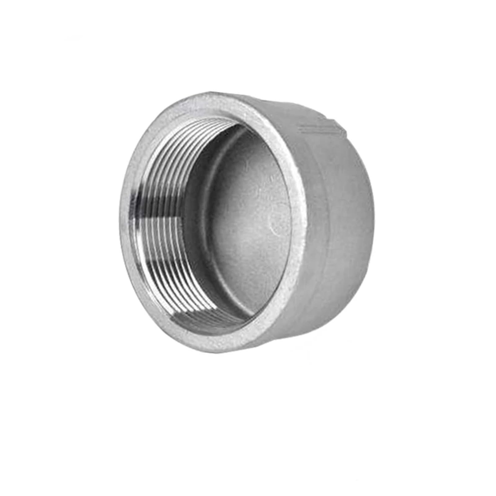 Hf Mont Women's Bspt Ss304 1/8" 1/4" 3/8" 1/2" 3/4" 1" 1-1/2" 2" 3" 4" Npt Round End Cap 201 304 316 Stainless Steel Pipe Fitting Water Gas Oil(,4")
