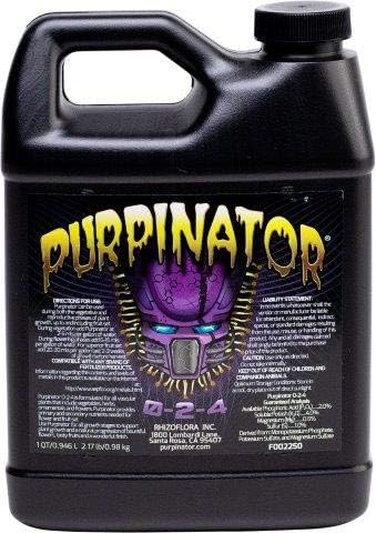 Rhizoflora Purpinator - Specialty Plant Nutrient Additive - Improves Color, Enhances Aromatics and Flavors, Gives More Potency to Your Plants (32oz)