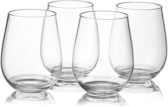 LABRIMP 4 Pçs Conjunto De Cristal Conjunto De Uísque Copos De Vinho De Plástico Copos De Vinho De Acrílico Descartáveis Copos De Vinho De Plástico Copos De Vinho Sem Haste Copos De