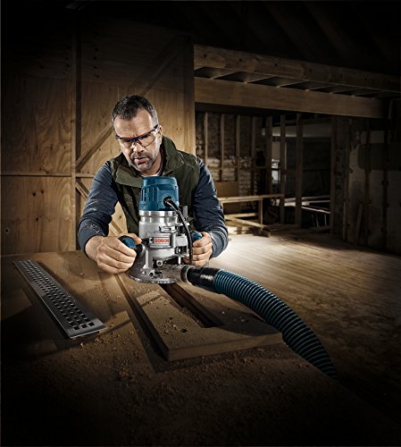 Bosch MRC23EVSK Combination Router - 15 Amp 2.3 Horsepower Corded Variable Speed Combination Plunge & Fixed-Base Router Kit with Hard Case and RA1181 Benchtop Router Table