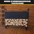 Adjustable Firewood Rack Cover FRAME NOT INCLUDED (4 ft)