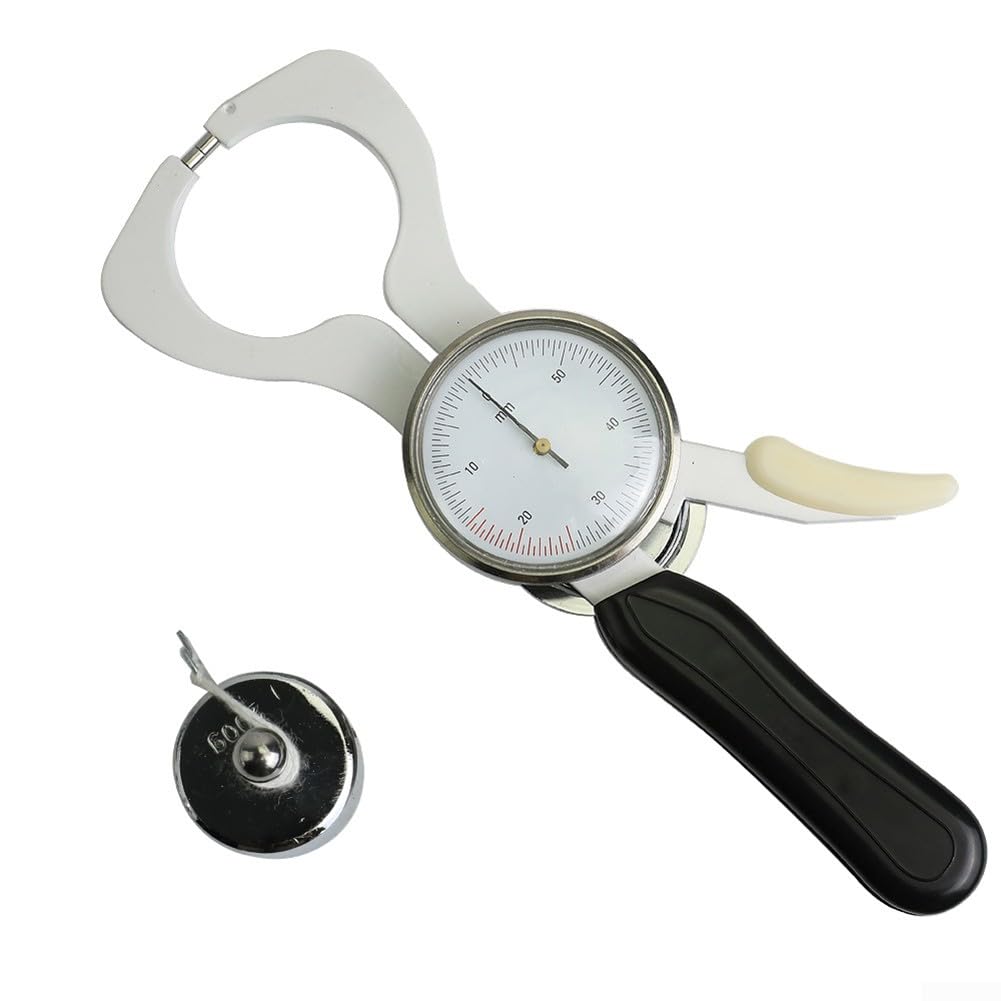 Calibrador de grasa corporal con presión constante para mediciones fiables y para seguimiento de IMC, ligero y portátil para evaluaciones de fitness y salud