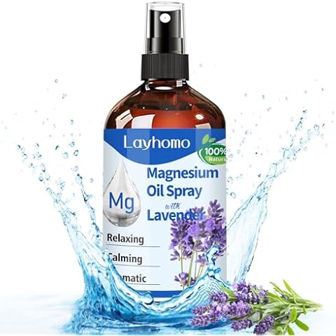 Magnesium Oil,Magnesium Spray Magnesium Oil for Feet,Organic Magnesium Oil Spray with Lavender,Topical Magnesium for Soothing Sore Muscles & Relaxing and Sleep Better,Ultra Concentration-200ML Cover