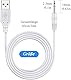 Mriucfy Universal USB Adapterkabel Ersatz 2.5mm DC-Stecker Lade-Kabel, Ersatzkabel für Massager, Weiße