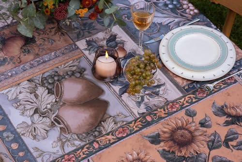Nappe automne polyester multicolore de 83 x 55 cm pour décoration table basse - 6