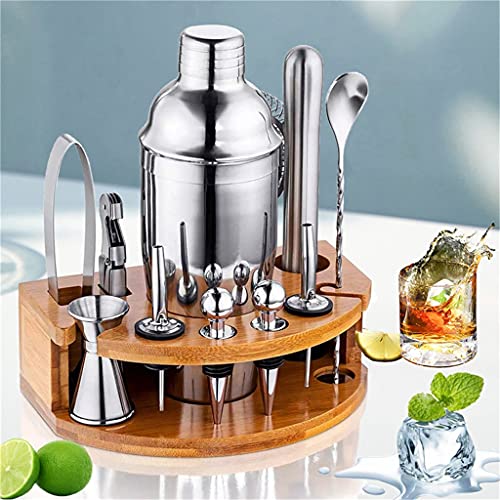 Set coctelera y kit bartender acero inoxidable 12 piezas miniatura 2