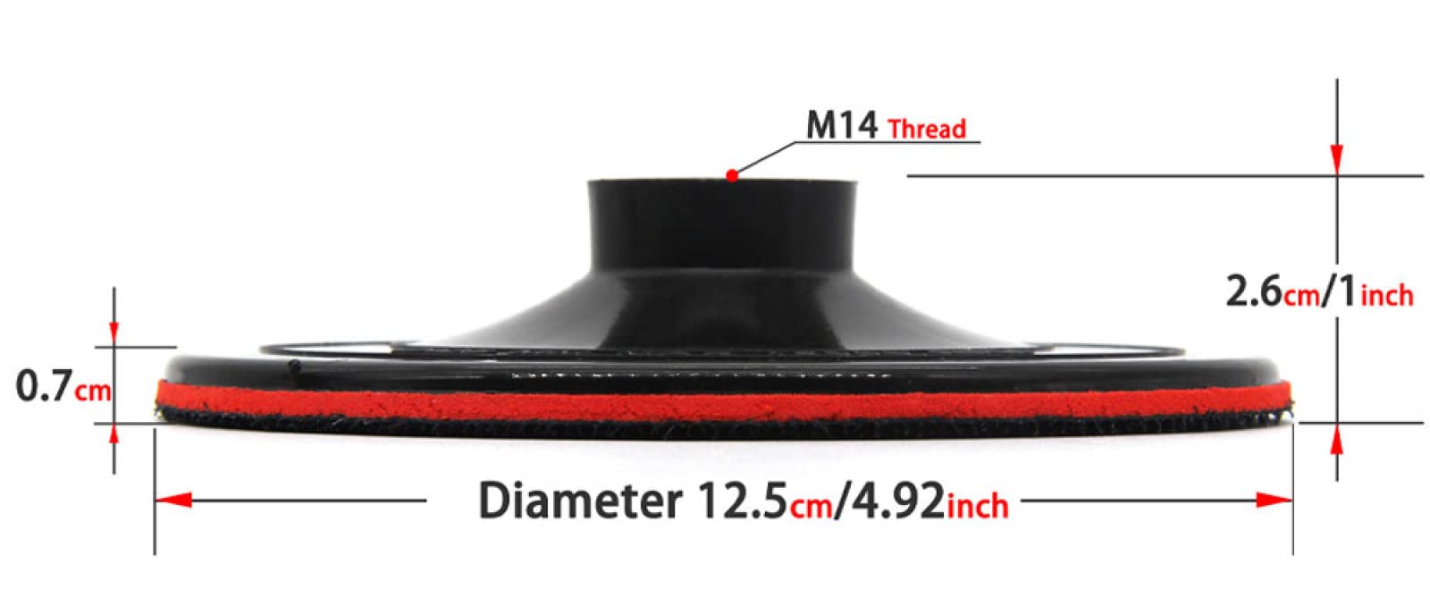 2 piezas de placa de respaldo de pulido de 100 mm y 125 mm de diámetro de 100 mm y 125 mm para amoladora angular para el capó del coche, 2 unidades de 5 pulgadas