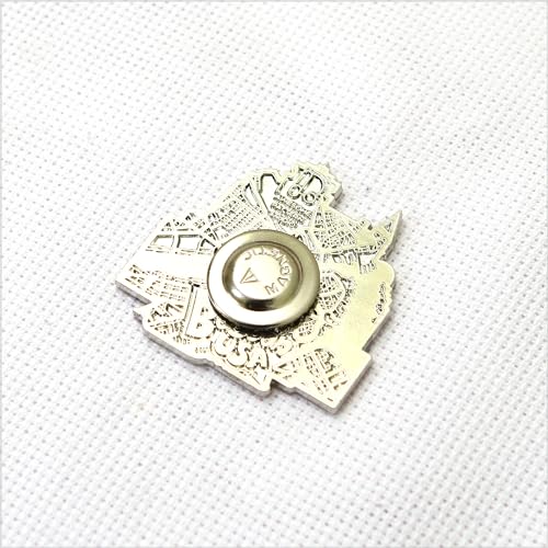 Image of Awesome Pattern Studio Needle Minder Set - Boston Magnetic Needle Minder + 2 Needle Threaders. Enamel Pin for Cross Stitch, Embroidery and Craft