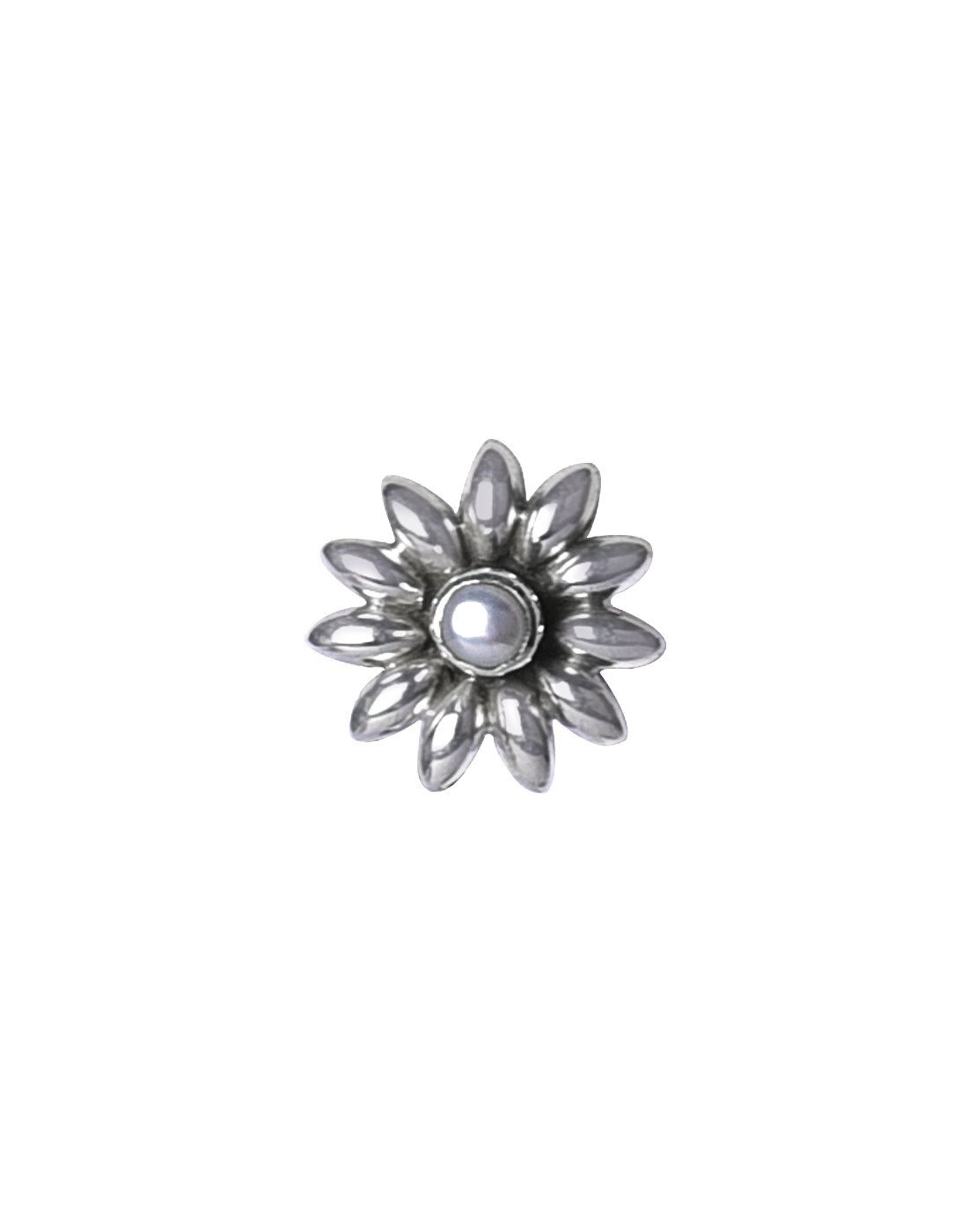 Abhooshan 92.5 Sterling Silver Designer Flower Nose Pin with Precious Stones for Women and Girls Stylish. Gift for Wife Sister Friend Mother Bahbhi (Pearl) (B08G8SRN4G) Amazon Price History, Amazon Price Tracker