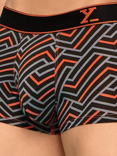 Image of XYXX Men's Super Combed Cotton Regular Fit Solid Antibacterial Trunks with No Marks Waistband
