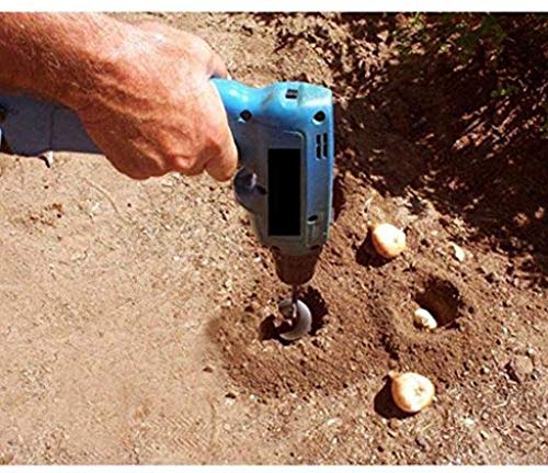 SuperThinker Auger Drill Bit for Planting, Garden Auger Spiral Drill Bits 1.6\" x 9\" Rapid Planter for Planting Bulb Seedlings&Bedding - Post Hole Digger for 3/25\" to 1/2\" Hex Drive Drill (1.6\'\' x 9\'\')