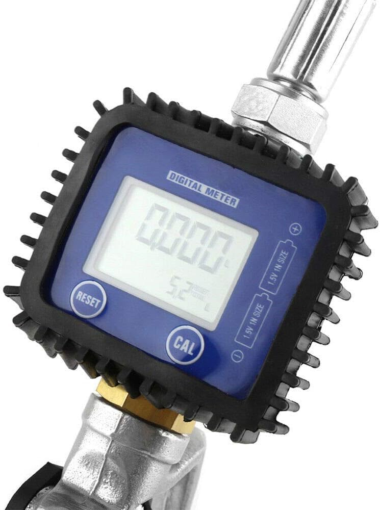 Elektryczny pistolet do pomiaru oleju, 1500 psi, cyfrowa dysza pistoletu paliwowego, pompa transferowa oleju z cyfrowym licznikiem do oleju opałowego, oleju smarowego, 1-35 l/min
