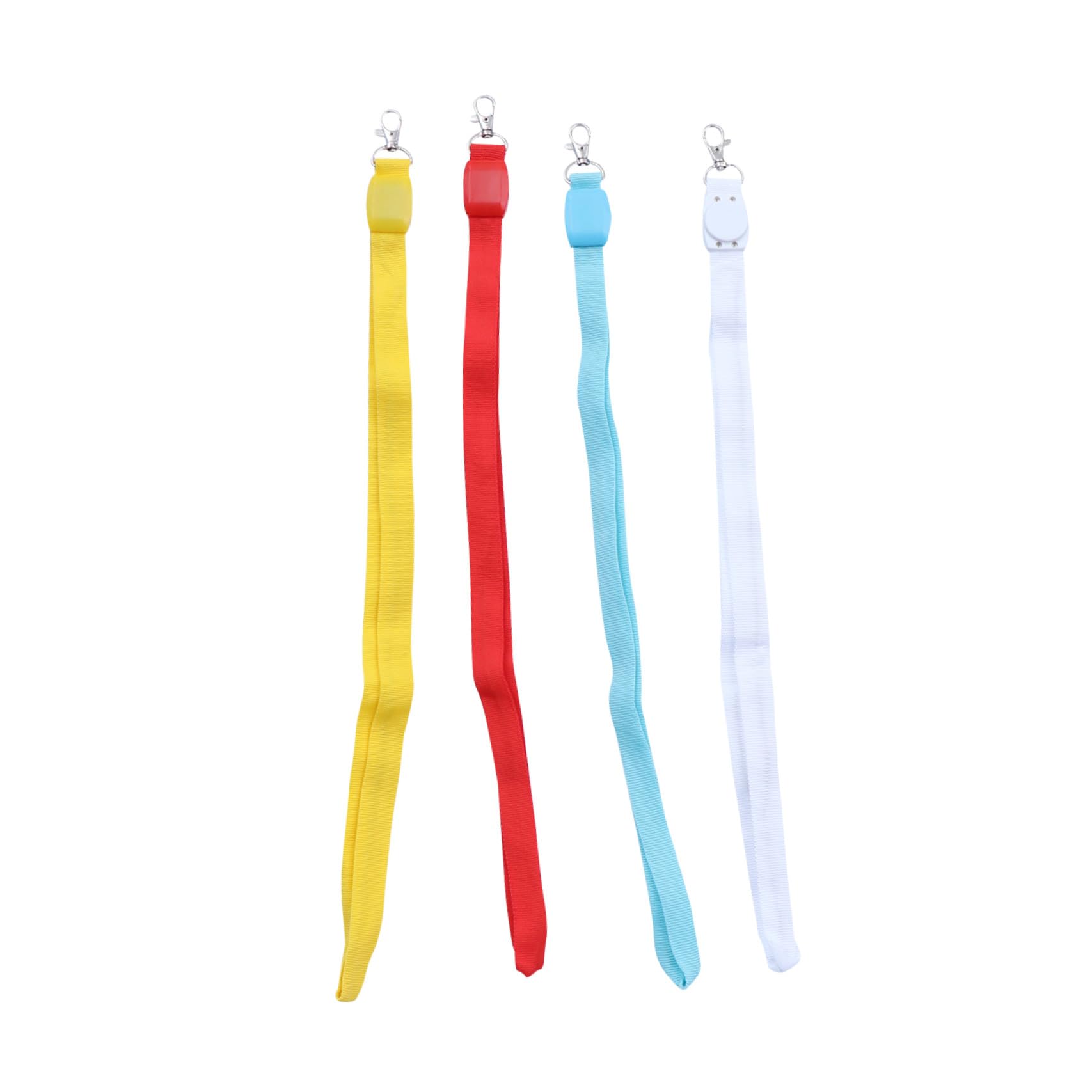 HOMSFOU LED Leuchtband Schlüsselanhänger für Weihnachtsfeiern aus Nylon 7 Stück in Verschiedenen Farben mit Kartenhalter und Schlüsselband Zufällige Farbe für Schüler und Büroangestellte