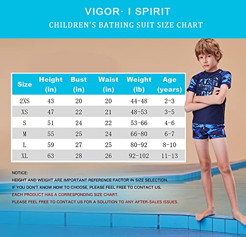 Karrack Boys Two Piece Rash Guard Swimsuit Kid Water Sport Short Swimsuit Upf 50+ Sun Protection Bathing Suits Swimwear Set For Boys Dark Blue Grey #TOP1