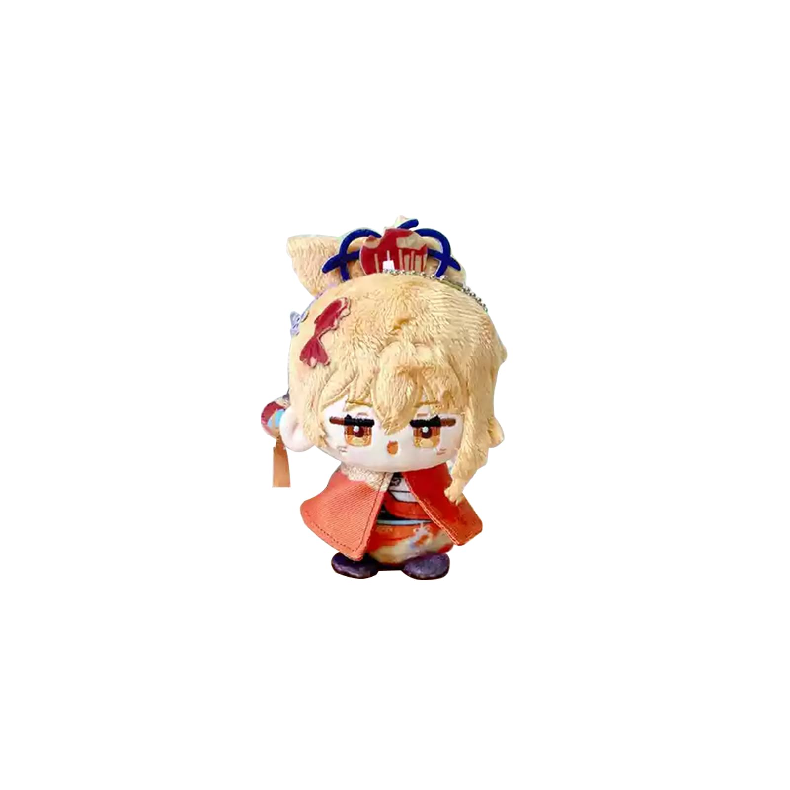 CALEMBOUAnime Plush Keychain for Backpack, 4.7" Cute Chibi Plush Figure, Kawaii Keychain Plush Anime Charms for Game Fans