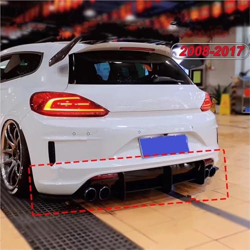Becquets arrière VW Scirocco MK3 finition premium avec diffuseur et aile de spoiler - 2