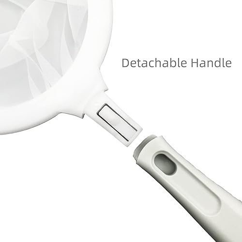 Miniatura 4 de Filtro de malla ultrafino 2 en 1 para cocina, colador de alimentos de nailon, colador de filtrado de malla 400, tamiz portátil reutilizable con