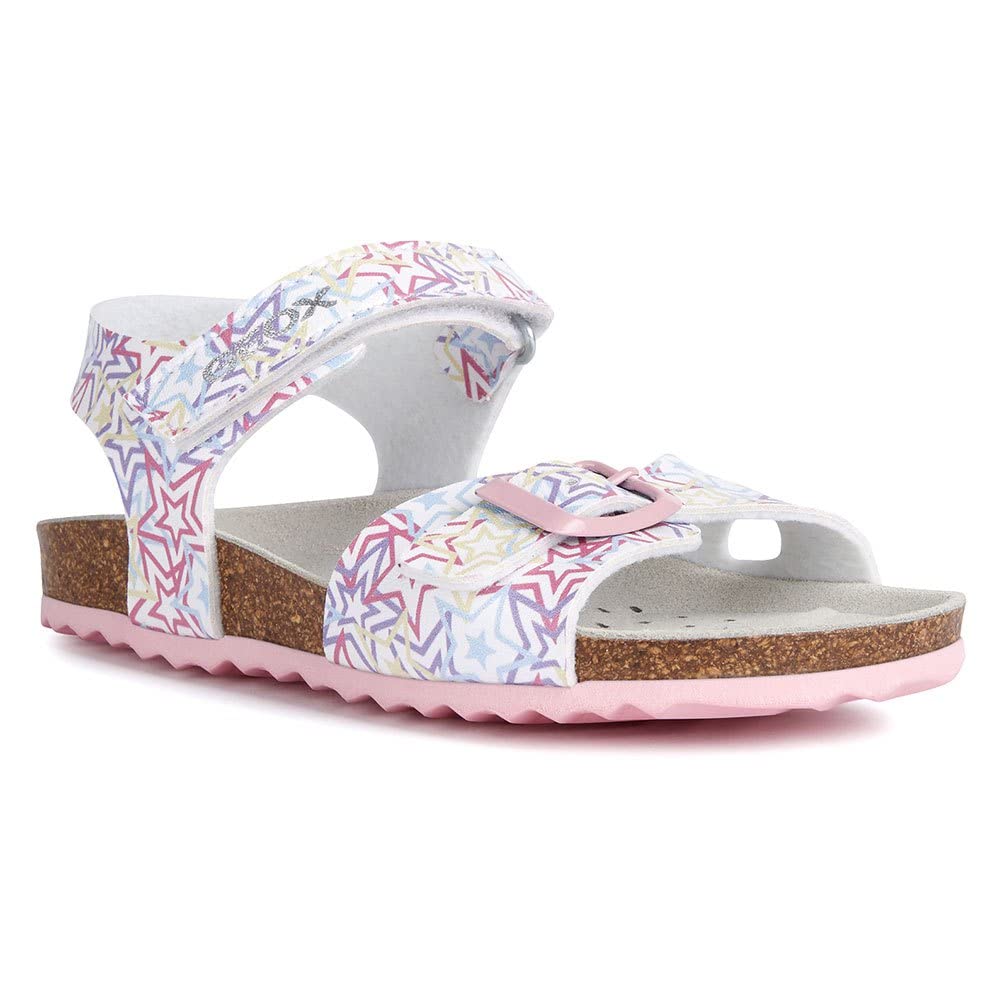 Geox Junior Girl J ADRIEL GIRL SANDALS WHITE/MULTICOLOR 36_EU