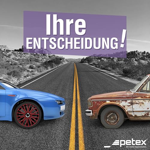 Petex Setz Radzierblenden 35,56 cm (14 Zoll), Voltec Pro in Schwarz/Rot (1350-3528)