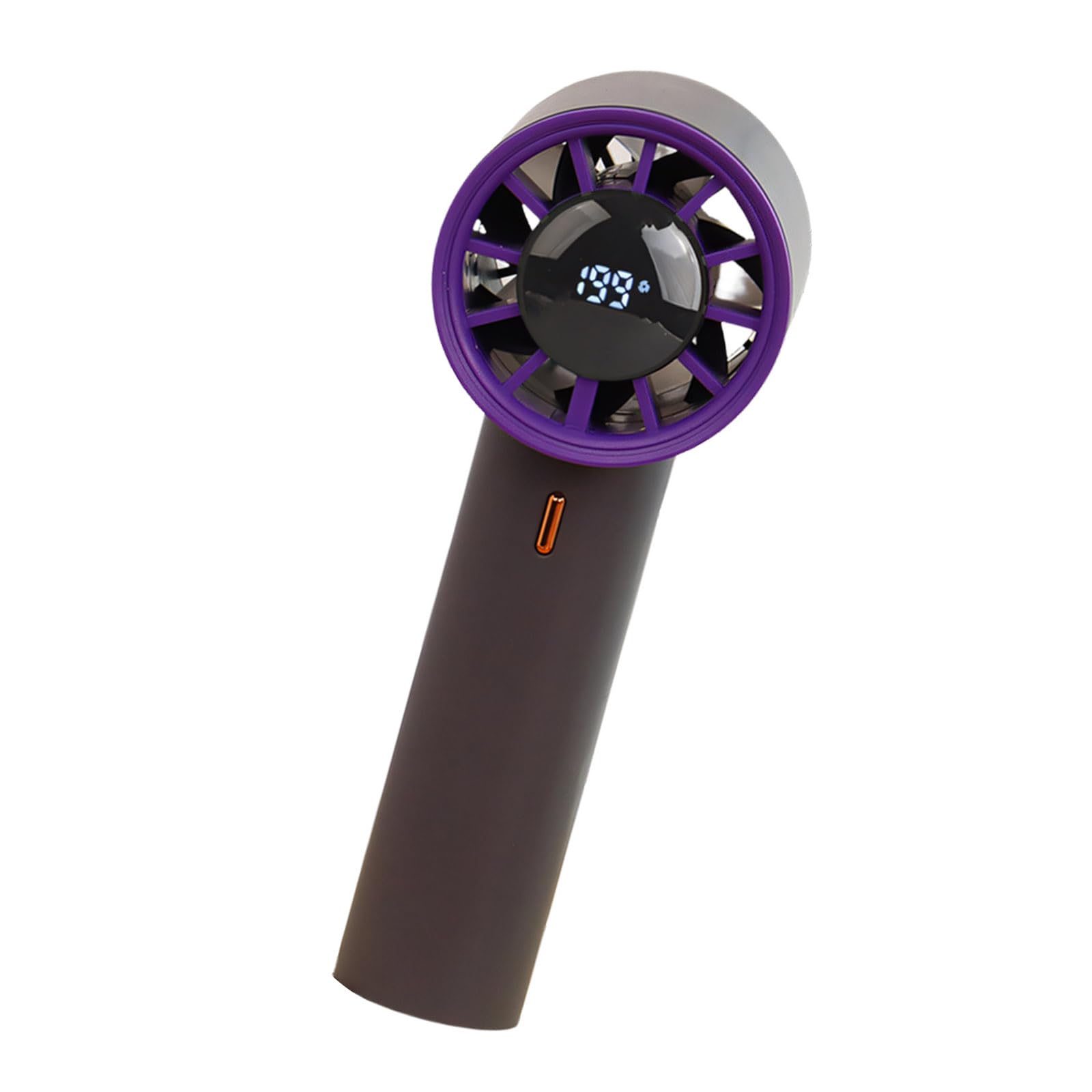 Tkidplw USB Rechargeable Portable Fan Quiet Handheld Small Fan 10 Speed Setting Cooling for Travel Home Birthday Gift Portable Handheld with Digital Display