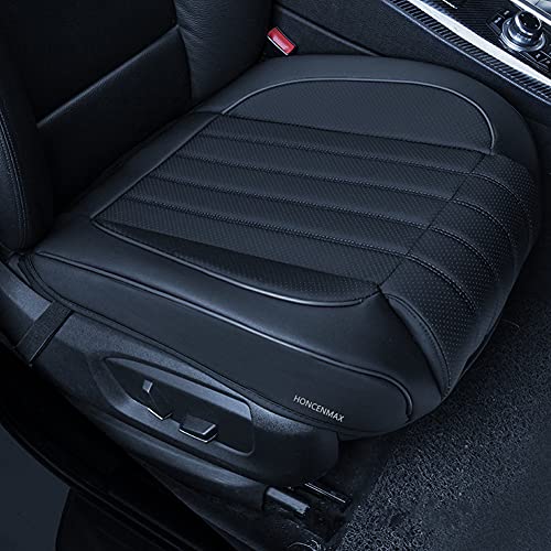 HONCENMAX Car Seat Cover Cushion, Auto Bottom Front Driver & Passenger Seat Protector Pad with Leg Support Pillow /3D Edge Wrapping, Fit Most Sedan, Vehicles, SUV, or Van - 2PCS