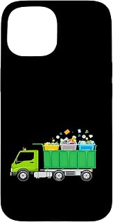 METAL PLASTIC GLASS Recycling Truck Case for iPhone 15