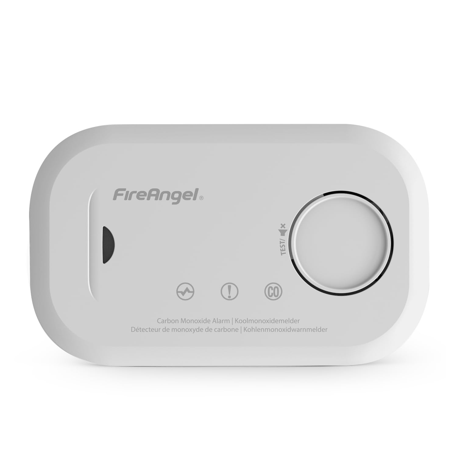 FireAngel Carbon Monoxide Alarm and Detector - FA6813 10-Year Sensor Life CO Alarm for Home with AA Batteries - Travel, Portable Carbon Monoxide Detector - CO Detector Monitor with Test Button