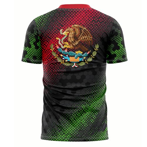 Mexican Shirts-Short Sleeves Summer Mexico T-Shirt, Mexico Jersey Unisex Round Neck Casual 3D Sports Shirt Top3
