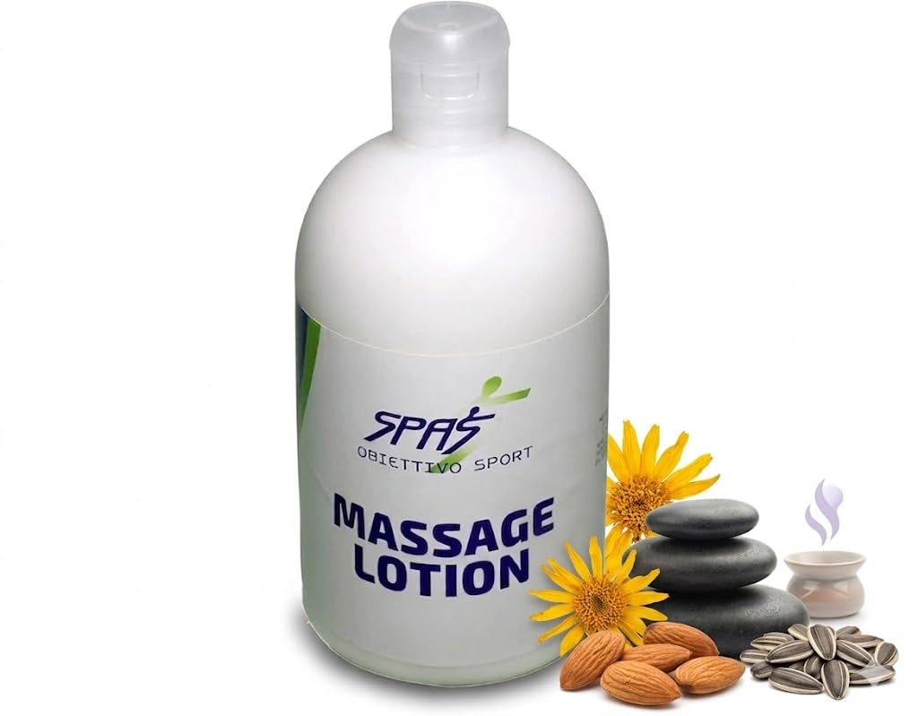 MASSAGE LOTION Crema per Massaggio 500 ml pelle morbida e vellutata rilassante con estratto di Arnica e Vitamina E fragranza profumata 1 pz