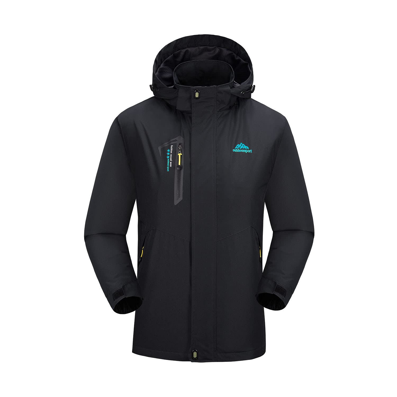Femmes Imperméable Léger Manteau de Pluie Sport Montagne Hiver Veste à Capuche