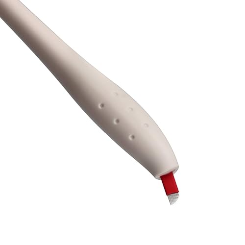 Miniatura 5 de Guapa 10 bolígrafos de microblading desechables manuales con aguja de hoja Tebori Pen 12141718U Pin Ombre Brows Lip Liner Entrenamiento Maquillaje