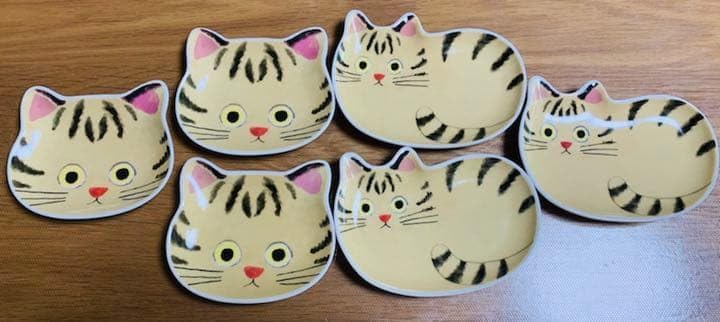 猫のお皿まとめ売り セット 豆皿 きじとら キジトラ 雑貨 グッズ