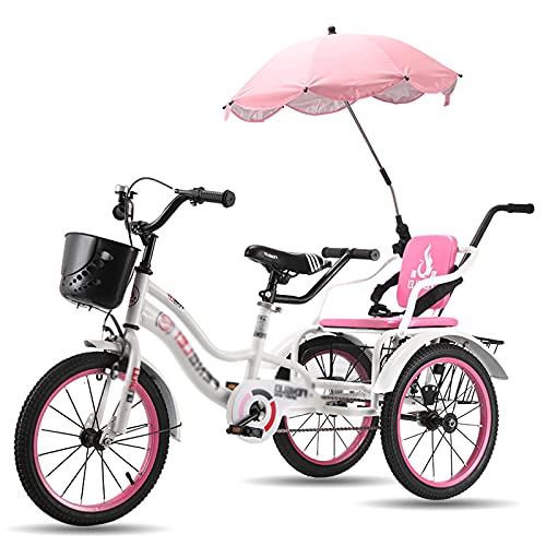 三輪自転車 大人用三輪車 18インチ 三輪自転車 アームレスト付き プッシュバックトライクバイク ピクニック ショッピング 仕事用 男女兼用 サイクリング ペダリング