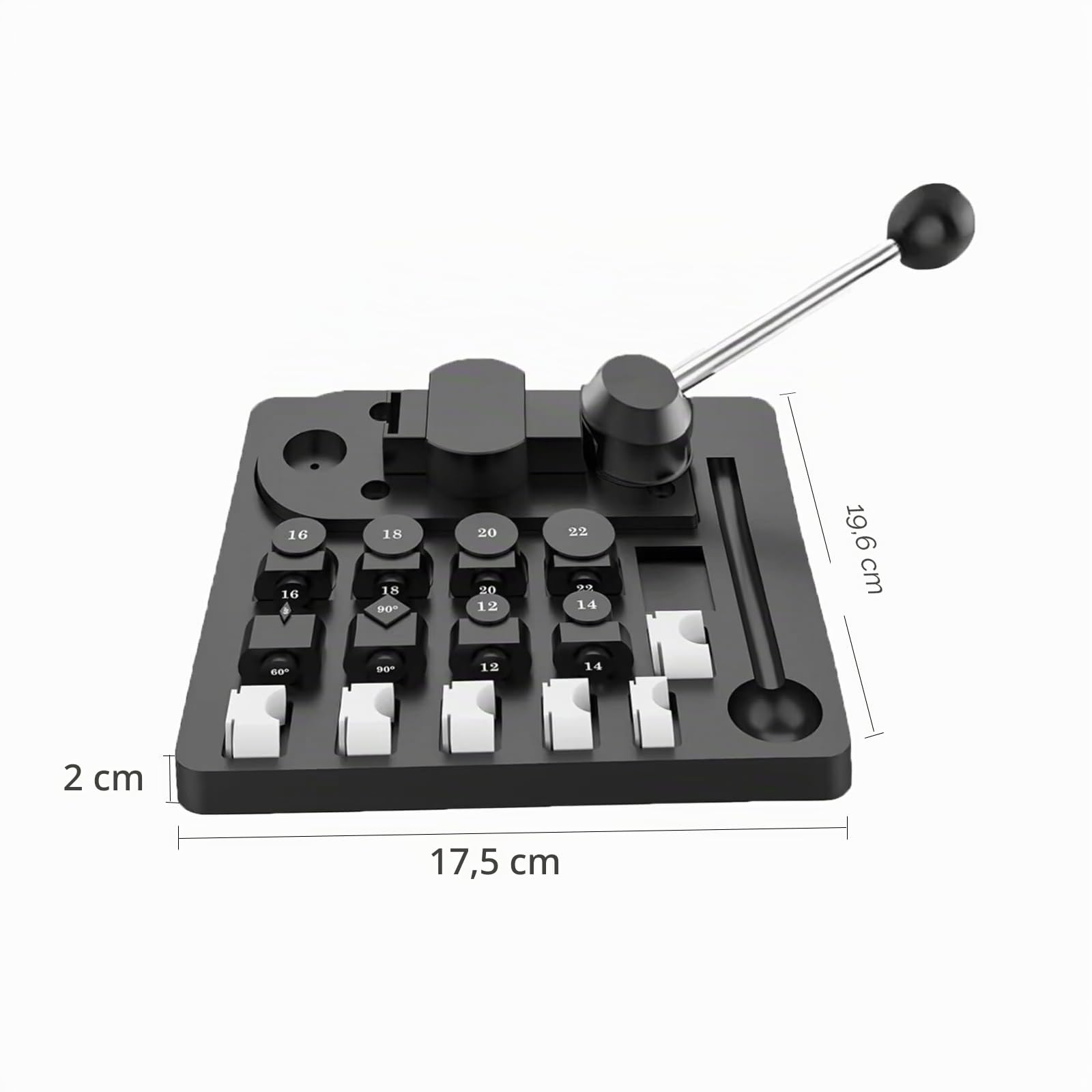 Ensemble d'outils de cintrage de bagues – Machine à cintrer les anneaux avec matrices en nylon, outil de cintrage de bagues pour bijoux, outil de mesure multifonction pour bijoux