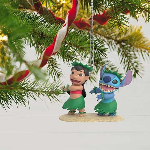 Image of Hallmark Keepsake Disney Hanging Ornament - Lilo & Stitch Dancing Design