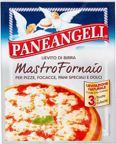 Paneangeli Lievito di Birra Mastro Fornaio, Lievito Disidratato per Pizze, Focacce, Pani Speciali e Dolci, Lievitazione Naturale Fuori dal Forno, Vegano, Bustone da 3 Buste da 7 g Ciascuna