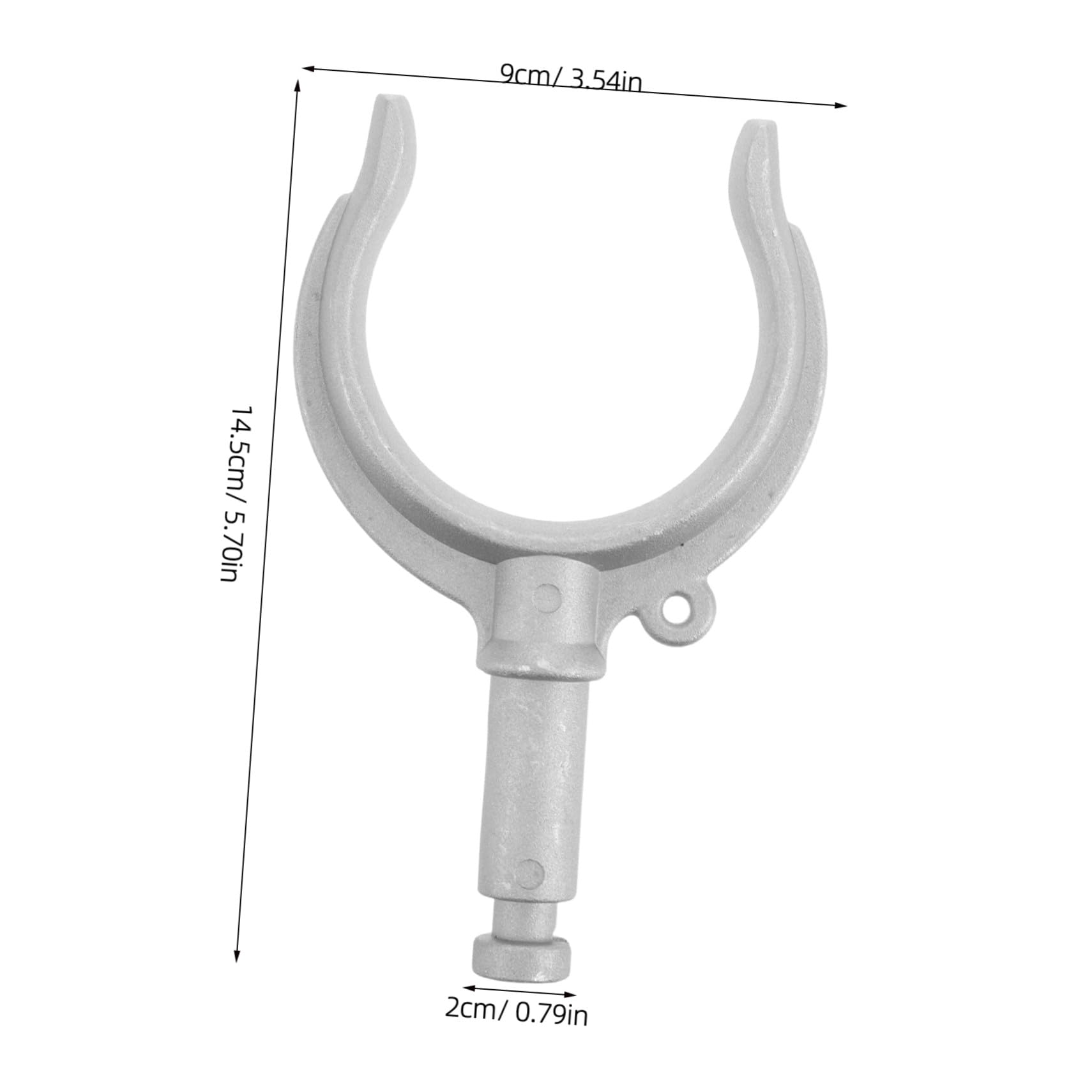 Robuster Paddelhalter aus Aluminium mit Bolzenmontage Salzwasserbeständig und Leicht für Ruder und Angelruten an Schlauchbooten und See