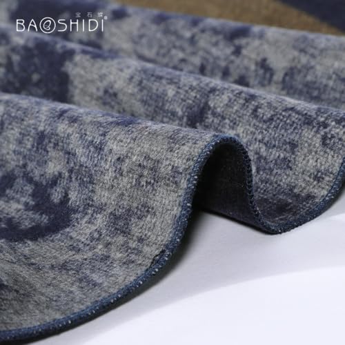 Bufanda de seda reversible para hombre ideal para trayectos de invierno 3